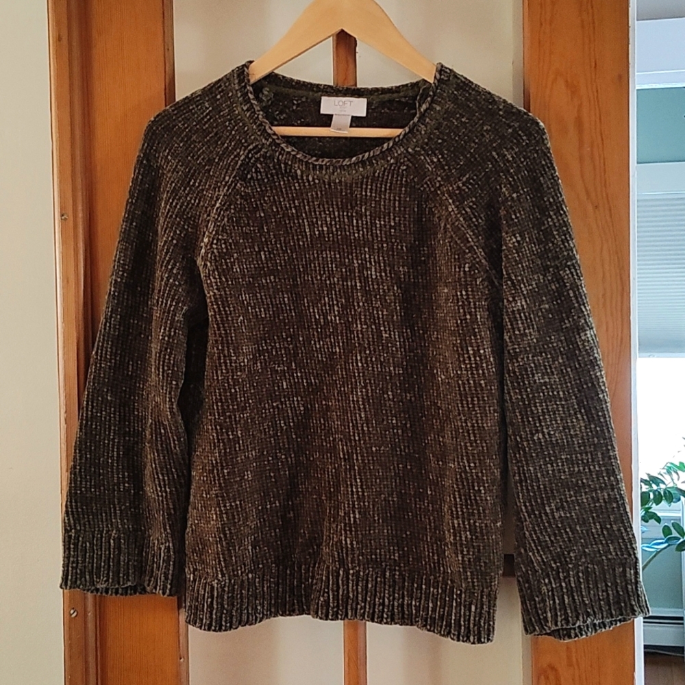 Soft Olive Green LOFT Sweater